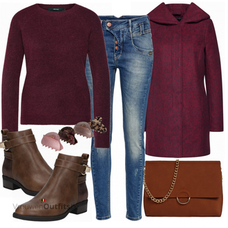 Outfit met blauw Gang "Vero Moda Trui"