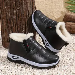 New Winter Women's Outdoor Waterproof And Slip-resistant Soft And Comfortable Warm And Cold-proof Shoes With Fleece