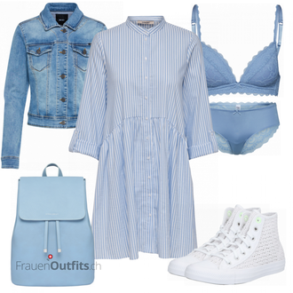 Outfit mit Grau/Weiß Sneaker Converse "Alltagsoutfit"