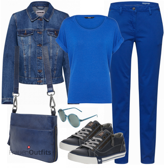 Outfit mit Blau EDC by Esprit "STREET ONE"
