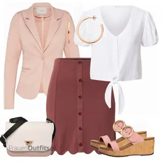 Outfit mit Weiß Bluse und Tunika DeFacto "Schöner Sommer Look"