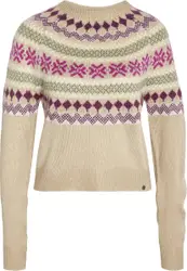 NOISY MAY NMNOR L/S O-NECK PATTERN KNIT Dames Trui - Maat M