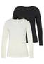 Weiß Langarm-Shirts für Damen image