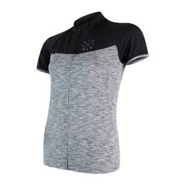 Women's cycling jersey Cyklo Motion Grey/Black