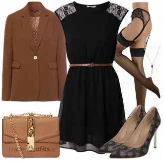 Outfit mit Schwarz High Heel Guess "Elegantes Business Outfit"