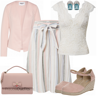 Outfit mit Beige Schultertasche Ted Baker "Frühlings Outfit für Damen"