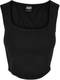 Urban Classics - Short Corsage Mouwloze top - L - Zwart