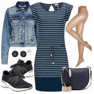 Outfit mit Weiß Jeansjacke Only "Toller Look für den Frühling"