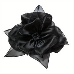 Easter Organza Bow Mesh Sun Hat Monochrome Thin Breathable Sunshade Hats Summer Elegant Top Hats For Women