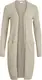 Vila Vest Viril L/s Long Knit Cardigan-noos 14042770 Natural Melange Dames Maat - L