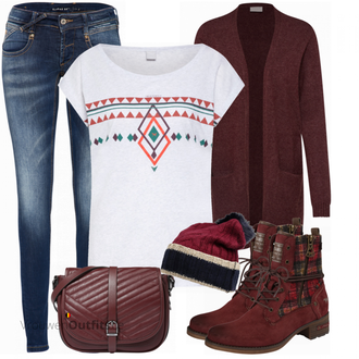 Outfit met blauw Gang "Outfit voor de winter"