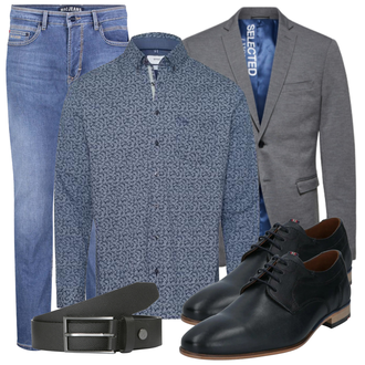 Business Outfits mit Blau Jeans MAC "Casual Business Outfit"