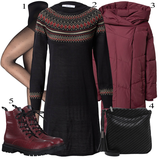 Rouge Bottines en Caoutchouc Tenues pour Femmes image