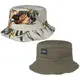 Billabong Flowers Uni Bucket Wendehut Stoffhut Baumwollhut Gartenhut Sonnenhut Strandhut (S/M (55-57 cm) - grau)