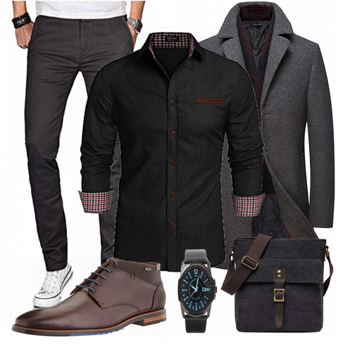 Blau Overall COOFANDY kombinieren