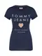 Tommy Jeans Shirt navy / altrosa / weiß