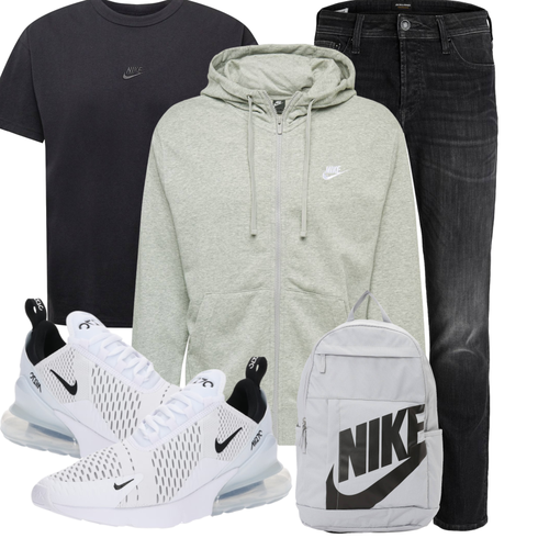 Schwarz/Dunkelgrau/Dunkelblau/Grau Bluse Große Größe/Shirt & Top Große Größe/Kurzarm T-Shirt/Übergroßes T-Shirt/Funktions T-Shirt/Mesh Shirt/T-Shirt Training/Shirt Nike Sportswear kombinieren