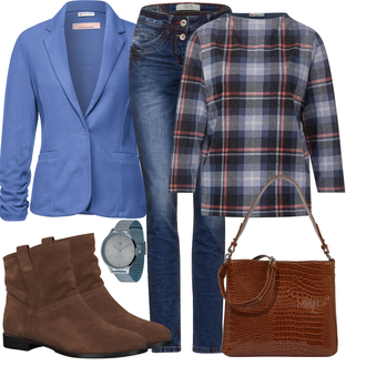 Outfit mit Rot Stiefelette Tamaris "Modisches Freizeit Outfit"