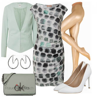 Outfit mit Grau Cartoon "Eleganter Look"