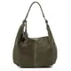 BACCINI Beuteltasche echt Wildleder Selina groß Hobo Bag Schultertasche Ledertasche Damen grün