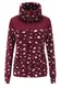 FLEASEE Damen Sweatshirt Pullover druckdessiniert Pulli Casual Schlauchkragen Kordelzug Frühling Herbst Winter