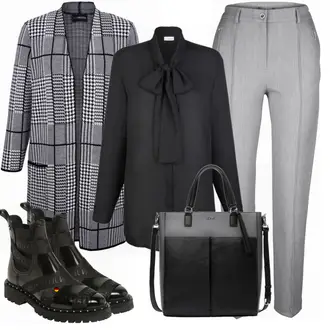 Vegan Outfit mit Schwarz Chelsea Boot/Vintage Stiefelette/Sommerstiefelette/Flache Stiefelette/Lederjacke/Leder Stiefelette/Biker Boot LEMON JELLY "MM Bluse MIAMODA"