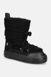 Sneke LACE-UP FAUX SHEARLING SNOWBOOT rna barva, FW0FW08252