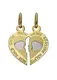 FIRETTI Partnerschmuck  Herz  Anhnger ohne Kette - feste Gravur: Nur halb ohne Dich... gold