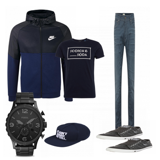 Outfit mit Sneaker/Leder Sneaker Dockers by Gerli "ACGT"