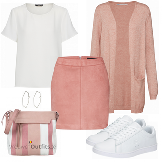 Outfit met wit Sneaker Lacoste "VERO MODA"