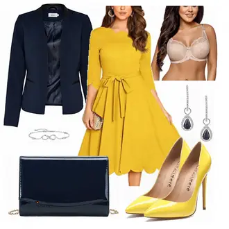 spitze Party Outfit mit Gelb Vintage Pumpe/Eleganter Schuh/Bequemer Pump/High Heel/Hochfrontpump CASTAMERE "Milumia Damen Kleid"Look: Party, Hochzeit, Jubiläum, Theater, 30 Geburtstag, 18 Geburtstag, Valentinstag, Muttertag, Schule, Besondere Anlässe, Pop Konzert, Geburtstag, 70 Geburtstag, 60 Geburtstag
