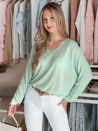 Sweter damskie one size oversize NORVAN mitowy