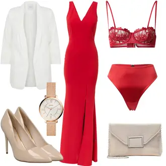 Festlische outfits mit Rot Unterhose etam "Festliche Kleider"