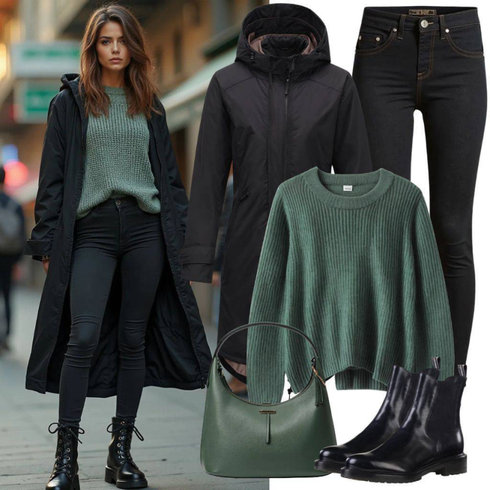 Comment poter Noir/Gris Doudoune/Veste à Capuche/Parka Transition Veste/Veste en Duvet/Veste d'Hiver/Parka d'Hiver/Manteau en Duvet/Manteau Gore-tex/Manteau à Capuche/Manteau Long en Duvet/Parka/Manteau matelassé/Manteau d'Hiver Desigual avec Noir Jeans Baggy/Jeans cargo/Jean Court/Jean Dad/Girlfriend Jeans/Jean-culotte/Jeans avec Fente/Jeans avec un Trou/Vestes en cuir Pull&Bear