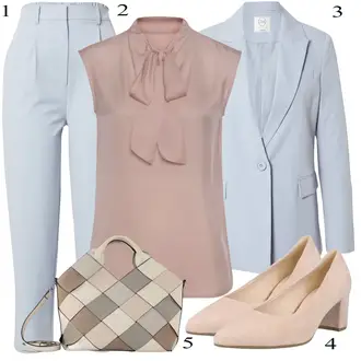 Outfit sa Bluza s Mašnom/Bluza s Puf Rukavom Lascana "Elegantan zimski outfit"