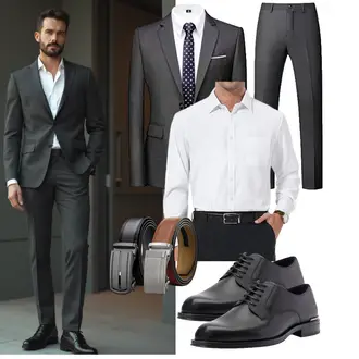 Business Outfits Leger mit DEMEANOR "Business Outfit"Look: Boyfriend, Classic, Elegant, Moderne, Uni, GoGo, Goa, Outdoor, Leger, Büro, Stil, Business, Nahtlos