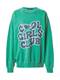 Nasty Gal Sweatshirt 'Cool Girls Club' jade / dunkelgrn / wei