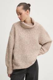 Pulover enski, be barva, W6110582A-E4Z