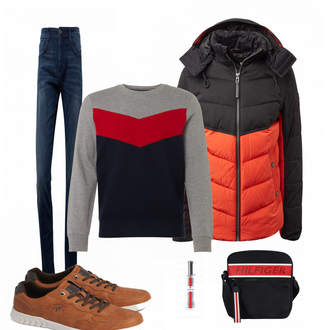 Outfit mit Braun Sneaker "TOM TAILOR"