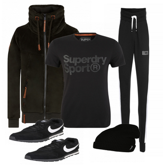 Outfit mit Weiß Nike Sportswear, Blau Sportschuh Nike Sportswear "NAKETANO"