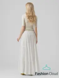 Vero Moda Milan Hw Long Skirt Snow White WIT M