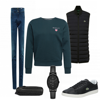 Outfit mit Blau Jeans Replay "Alltags Outfit"