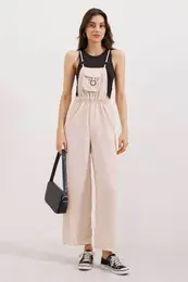 7023 Strap Jumpsuit - Beige
