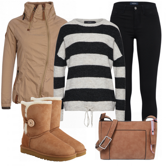 Outfit mit Braun Stiefel UGG "NaketanoMood"