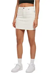 Urban Classics Women''''s Ladies Organic Stretch Denim Mini Skirt Rock, Offwhite raw, 29