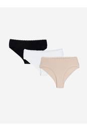 Plain Hipster Panties 3 Pack