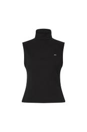 Turtleneck - TJW SLIM TURTLE NECK SLEEVLESS black