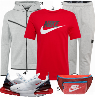 outfit mit Siva Plašč Nike Sportswear "Priložnostna oblačila"