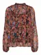 VERO MODA Bluse orange / schwarz / blau