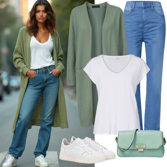 Streetwear Outfit sa Krem/Bijela Majica za plažu/Majica za plažu/Predimenzionirana majica/Top za plažu/Tunika za Plažu/Pulover za plažu DAY BIRGER ET MIKKELSEN "Proljetna odjeća"Look: Unisex, Prevelik, Rap, Boja, klasický, Streetwear, Ležerno, Običan